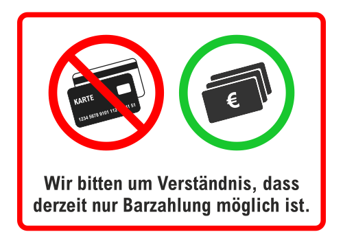 keine Kartenzahlung